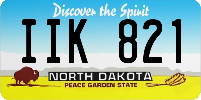 ND license plate IIK821
