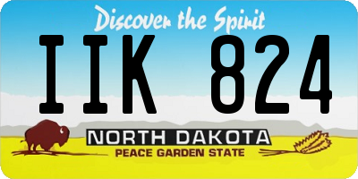 ND license plate IIK824
