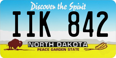 ND license plate IIK842