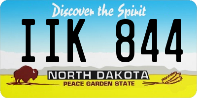 ND license plate IIK844