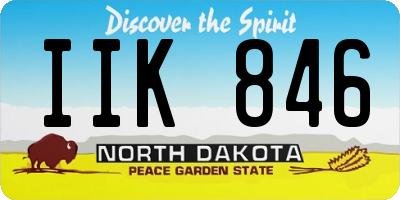 ND license plate IIK846