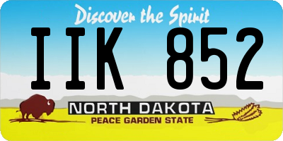 ND license plate IIK852