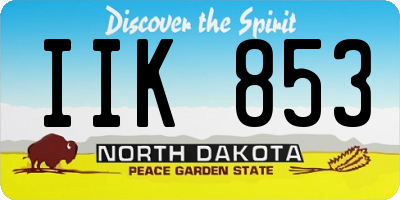 ND license plate IIK853