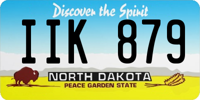 ND license plate IIK879
