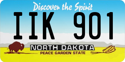 ND license plate IIK901