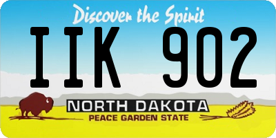 ND license plate IIK902