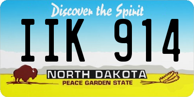 ND license plate IIK914