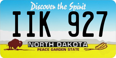ND license plate IIK927