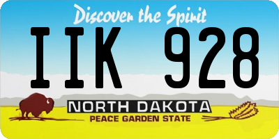 ND license plate IIK928