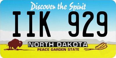 ND license plate IIK929
