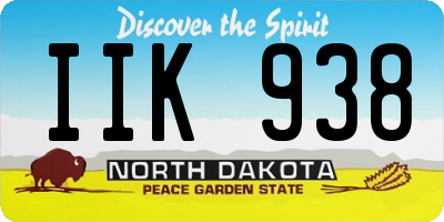 ND license plate IIK938