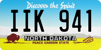 ND license plate IIK941