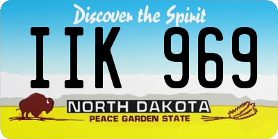 ND license plate IIK969