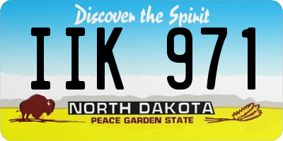 ND license plate IIK971