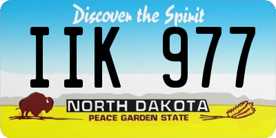 ND license plate IIK977