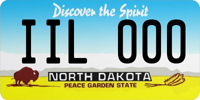 ND license plate IIL000
