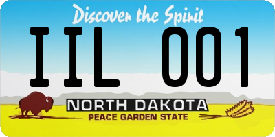 ND license plate IIL001