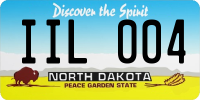 ND license plate IIL004