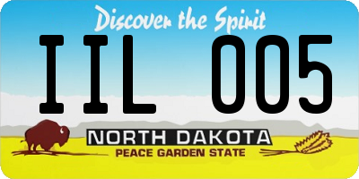 ND license plate IIL005