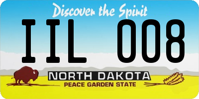 ND license plate IIL008