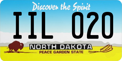 ND license plate IIL020