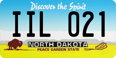 ND license plate IIL021