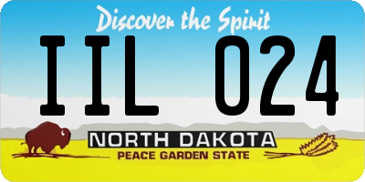 ND license plate IIL024