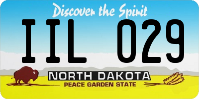 ND license plate IIL029