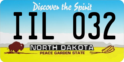 ND license plate IIL032