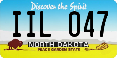 ND license plate IIL047