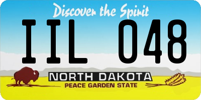 ND license plate IIL048