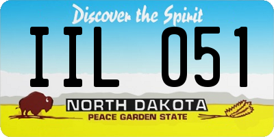 ND license plate IIL051