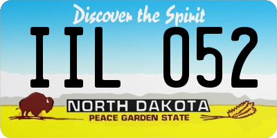 ND license plate IIL052