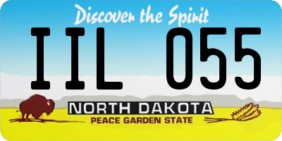 ND license plate IIL055