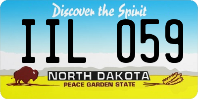 ND license plate IIL059