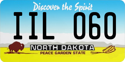 ND license plate IIL060