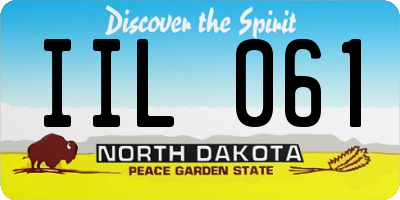 ND license plate IIL061