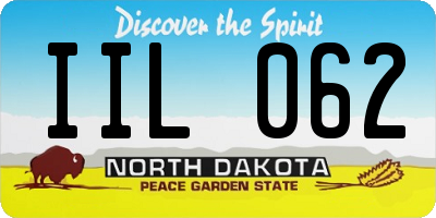 ND license plate IIL062