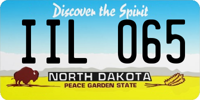 ND license plate IIL065