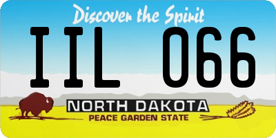 ND license plate IIL066