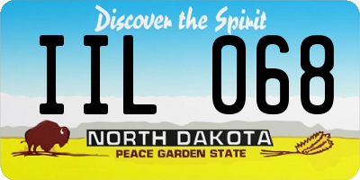 ND license plate IIL068