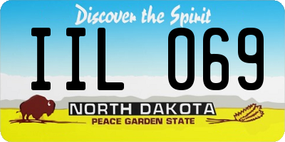 ND license plate IIL069