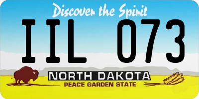 ND license plate IIL073