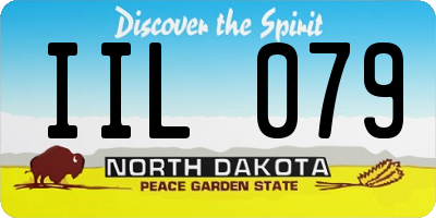 ND license plate IIL079