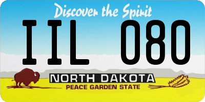 ND license plate IIL080