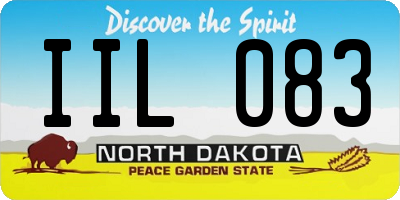 ND license plate IIL083