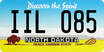 ND license plate IIL085