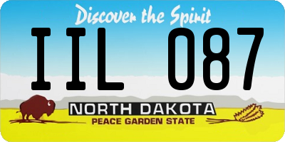 ND license plate IIL087