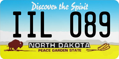 ND license plate IIL089
