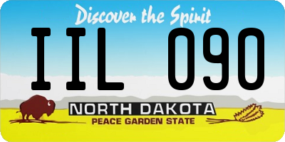 ND license plate IIL090